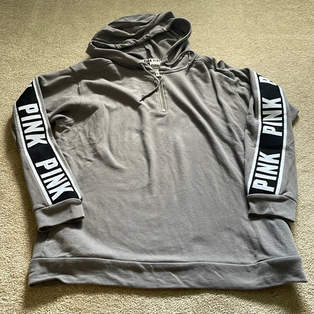PINK Victoria’s Secret Gray Hoodie size L
